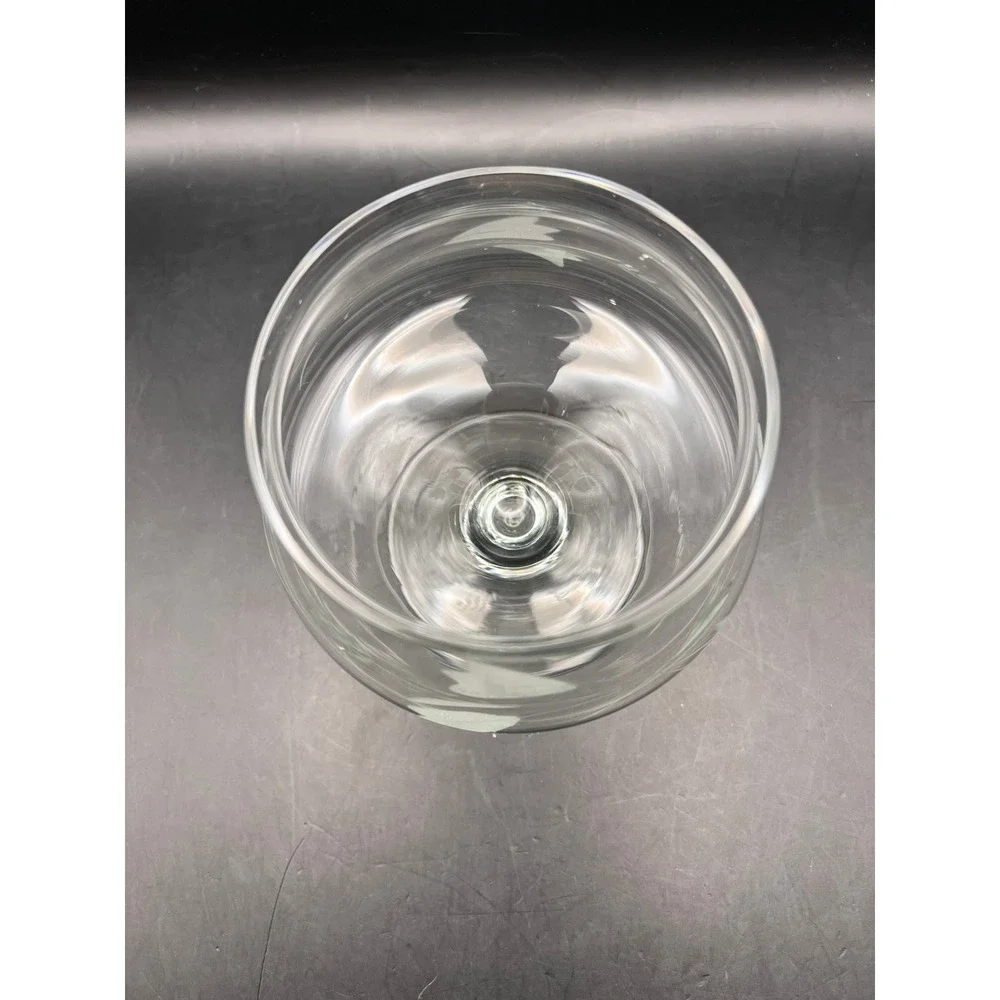 Etched Floral Glass Dessert‎ Bowl Compote Pedestal Candy Dish Elegant 4.5